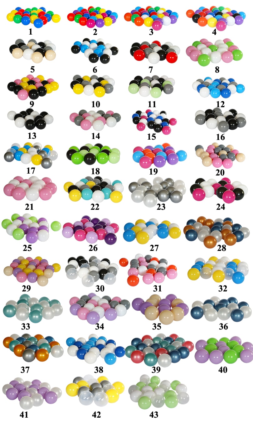 zestaw kolorowych piłeczek - SaleNET