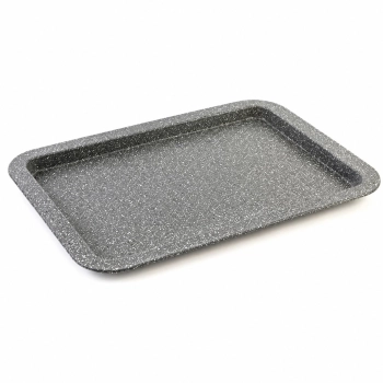 Prostokątna tacka do pieczenia 38x27 cm z powłoką marmurową