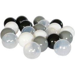 Piłki kulki do baseniku 7 cm białe,czarne, bezbarwne, szare