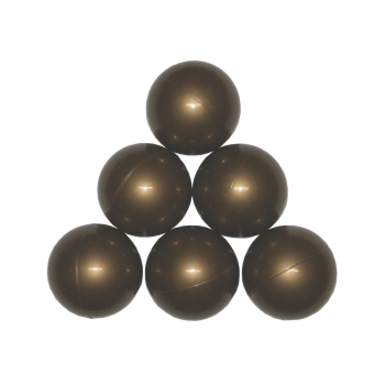 Metaliczne piłeczki 7 cm – ciemne złoto