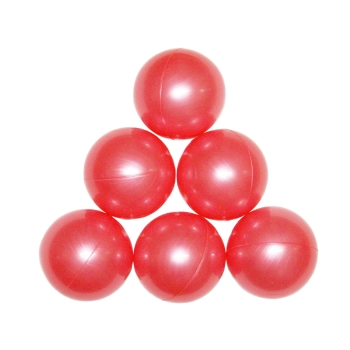 Metaliczne piłeczki 7 cm – metaliczny róż