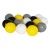 Kulki do basenu - szare, czarne, białe, żółte 6 cm 100 szt