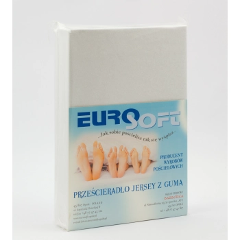 Prześcieradło na topper jersey z gumką 90x180 cm – estetyczne opakowanie, 100% bawełna