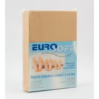 Prześcieradło na topper jersey 200x200 z gumką – estetyczne opakowanie, produkt szyty na wymiar