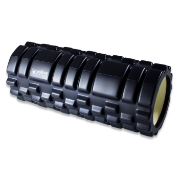 Wałek fitness do masażu 33 cm – czarny roller EVA do rolowania mięśni