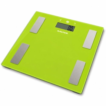 Salter 9150 zielona szklana waga z analizą składu ciała BIA do 180 kg – powystawowa