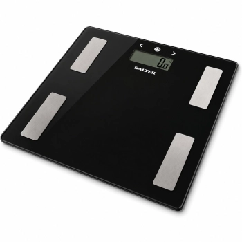 Powystawowa waga łazienkowa Salter 9150 czarna z analizatorem tłuszczu, wody i BMI