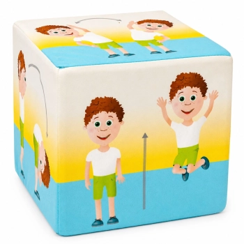 Miękka kostka piankowa 30x30x30 cm do gry, ćwiczeń i aktywnej zabawy dzieci