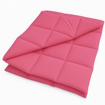 Kołderka dziecięca 100 x 140 cm z pierza dartego B 1.0 kg w kolorze różowym