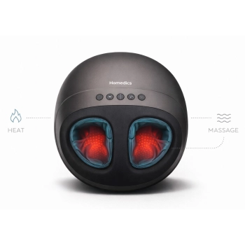 HoMedics AIR PRO FMS-350H-GY masażer do stóp – białe tło, funkcje i podgrzewanie