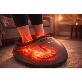 Zbliżenie: masażer do stóp HoMedics AIR PRO FMS-350H-GY – masaż Shiatsu
