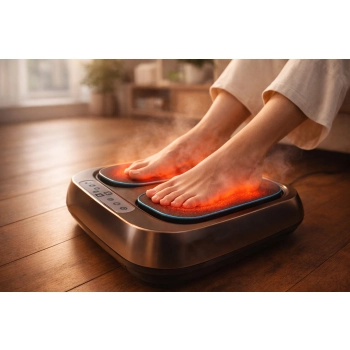 HoMedics Foot Flow PSL-2000 – masażer do stóp i łydek w użyciu w domu