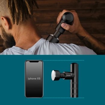 HoMedics MYTI HHP-65GM – masaż karku oraz porównanie kompaktowego rozmiaru urządzenia