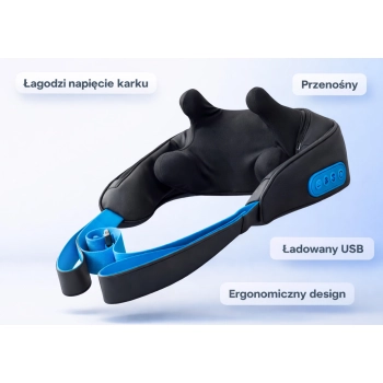 HoMedics NMS-275H masażer Shiatsu na szyję – ładowanie USB, przenośny relaks