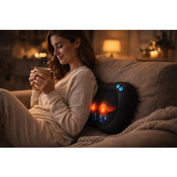 Poduszka masująca Shiatsu HoMedics SP-45H z ciepłem – domowe SPA w sypialni
