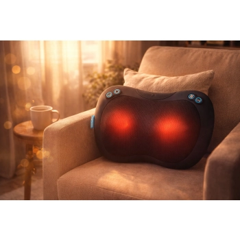 Poduszka do masażu Shiatsu HoMedics SP-45H w fotelu – rozluźnienie pleców i karku