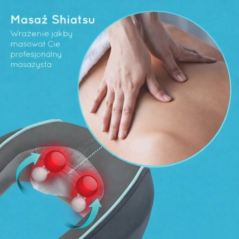 Mechanizm rotacyjny Shiatsu HoMedics NMS-255 – ruch masujących głowic