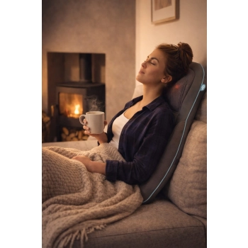 Mata masująca Shiatsu HoMedics SGM-1600H GEL 2w1 na fotelu – relaks i masaż pleców oraz barków w domu