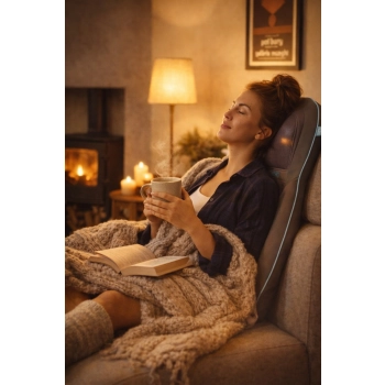 Mata masująca Shiatsu HoMedics SGM-1600H GEL 2w1 – relaks w domu na fotelu, masaż pleców i barków