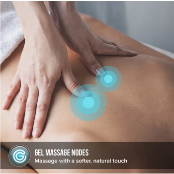 Żelowe elementy masujące w macie HoMedics SGM-1600H – delikatniejszy, naturalny masaż Shiatsu