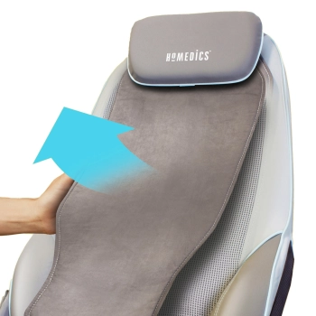 Mata do domu HoMedics CBS-1000 ShiatsuMAX – zdejmowana nakładka/pokrowiec dla łatwiejszego czyszczenia i komfortu
