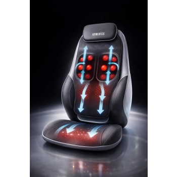 Mata Shiatsu HoMedics CBS-1000 ShiatsuMAX – zbliżenie rolek masujących i intensywnego nacisku Shiatsu