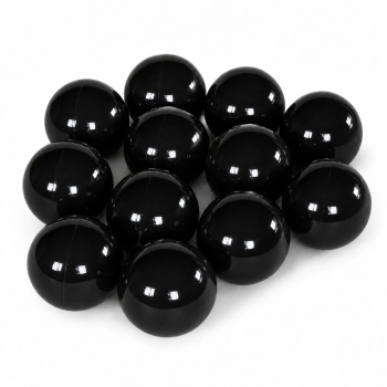 Czarne piłeczki plastikowe 8 cm