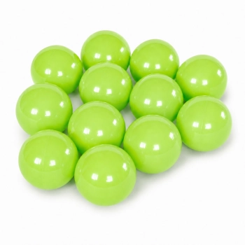 Seledynowe piłeczki plastikowe 8 cm