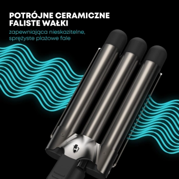 Potrójne wałki ceramiczne reVAmp WV-2000 do głębokich fal beach waves