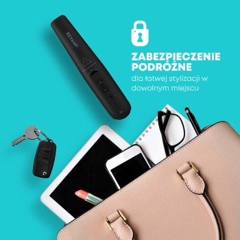 Kompaktowa prostownica podróżna reVamp ST-1700 do stylizacji włosów poza domem