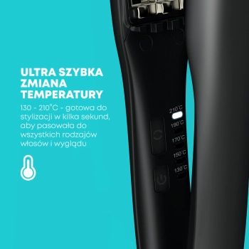 reVamp VL-2000 – szybka regulacja temperatury 130–210°C (panel sterowania)