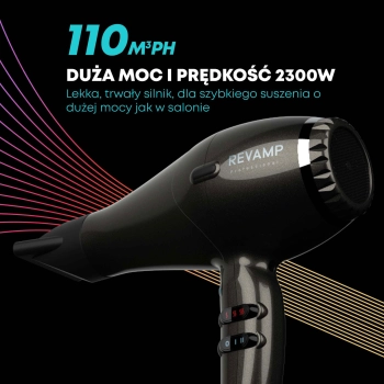 suszarka jonowa reVamp DR-3950 Progloss 2300 W z mocnym nawiewem