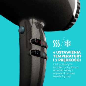 suszarka reVamp DR-3950 z 4 ustawieniami temperatury i 2 prędkościami nawiewu