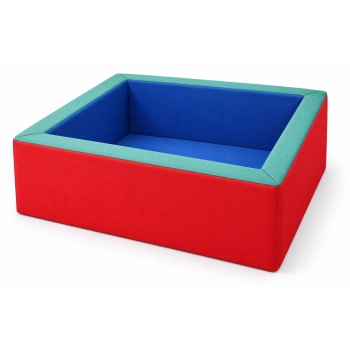 Suchy basen piankowy 165x165x50 cm z przykładową aranżacją z piłeczkami