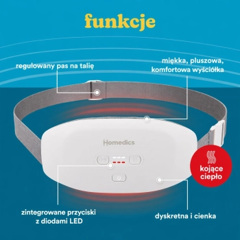 Pas rozgrzewająco-wibracyjny na okres HoMedics